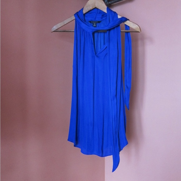 Silky Blue Blouse - Picture 3 of 8